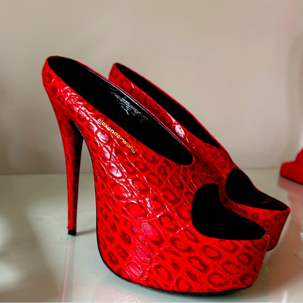 BRAND NEW- size 38 Alexander Wang Red Heels